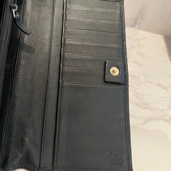 Gucci Black Micro GG Long Wallet - Picture 3 of 6